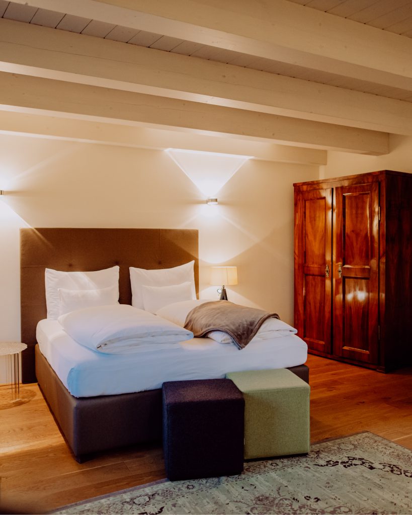 Bett vom Weingartenzimmer